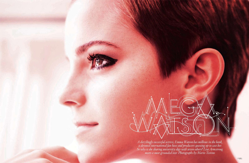 Illustration for article titled Emma Watson And Her Charming Haircut Break Ladymag Mold